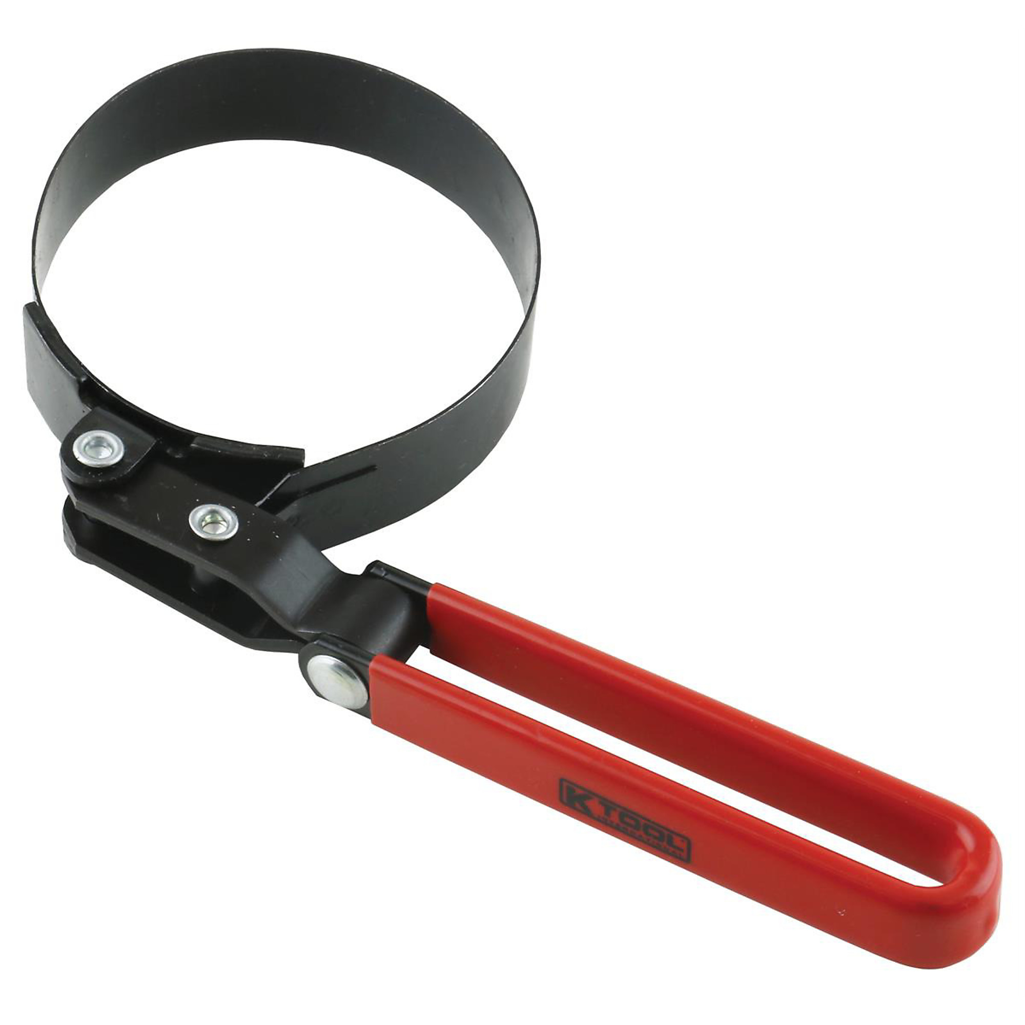 K-Tool International Oil Filter Strap Wrench — 3-7/16in. x 3-3/4in., Large, Heat-Treated Handle, Model# KTI73602